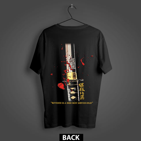Kill Bill Revenge Served Cold Premium Oversized Double-Sided T-Shirt (Unisex)
